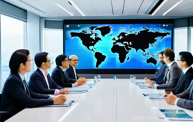 금융 자동화와 기업의 지속 가능성 - **Prompt 2: Sustainable Business Practices and ESG Leadership**
    "An aerial view or wide shot of ...