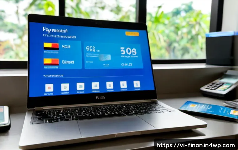Home 17 금융 자동화에 필요한 IT 인프라 - Photorealistic modern financial automation workspace in Vietnam, a clean desk with a laptop displayi...