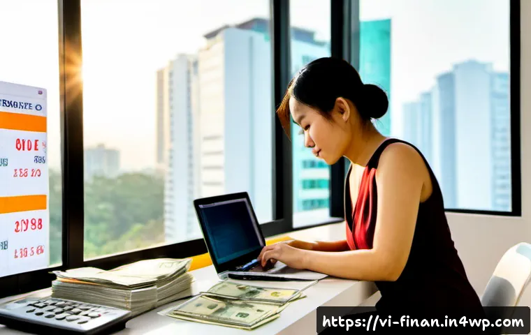 Home 17 금융 자동화의 성과 분석 및 피드백 - Photorealistic Vietnamese small-business owner in a bright modern Ho Chi Minh City office, calmly re...