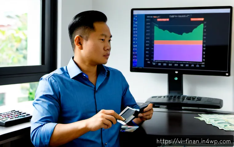 Home 17 금융 자동화를 통한 비즈니스 성과 향상 - Photorealistic modern Vietnamese small-business office, confident Vietnamese entrepreneur reviewing ...